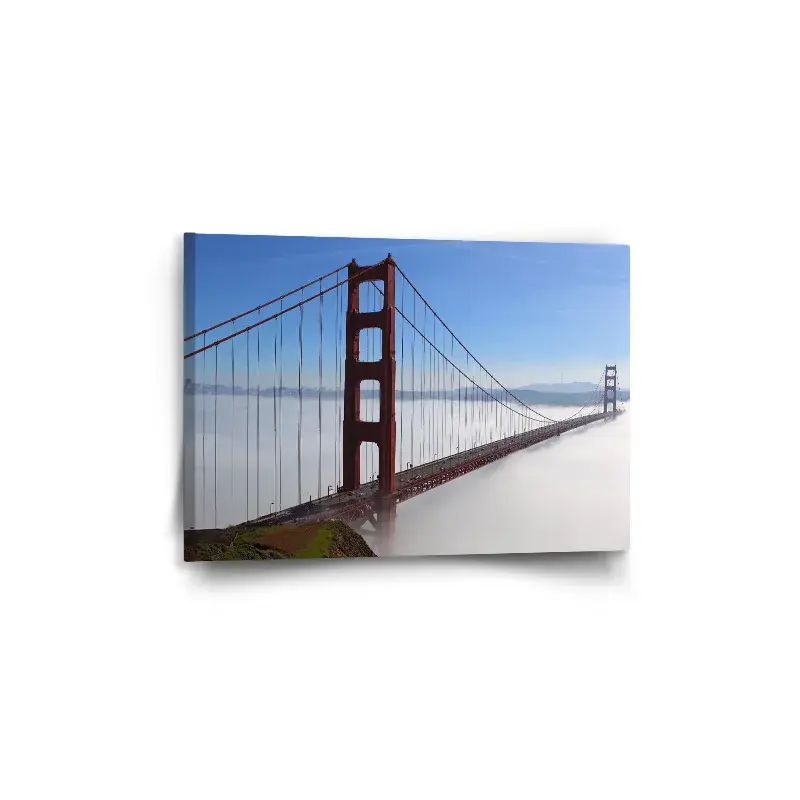 Obraz Golden Gate v mlze - 60x40 cm