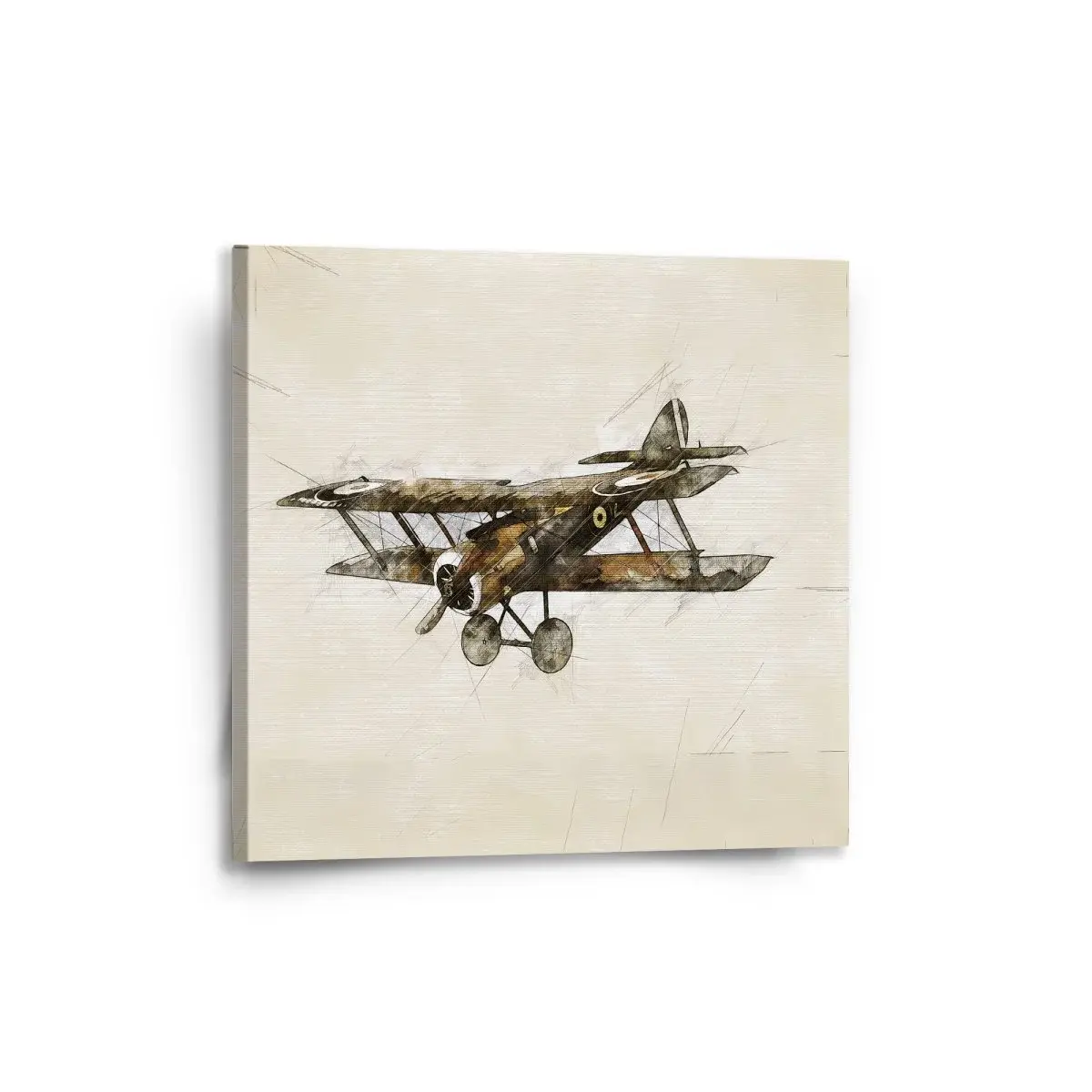 Obraz Historický dvouplošník Vintage - 50x50 cm