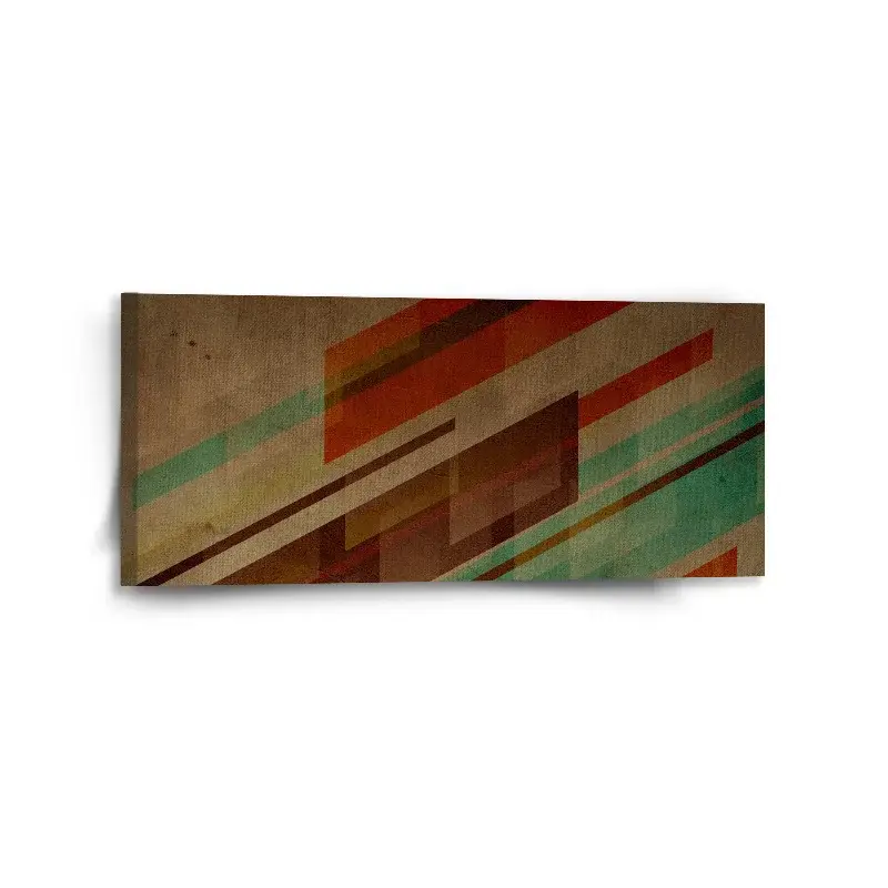 Obraz Hnědá abstrakce - 110x50 cm