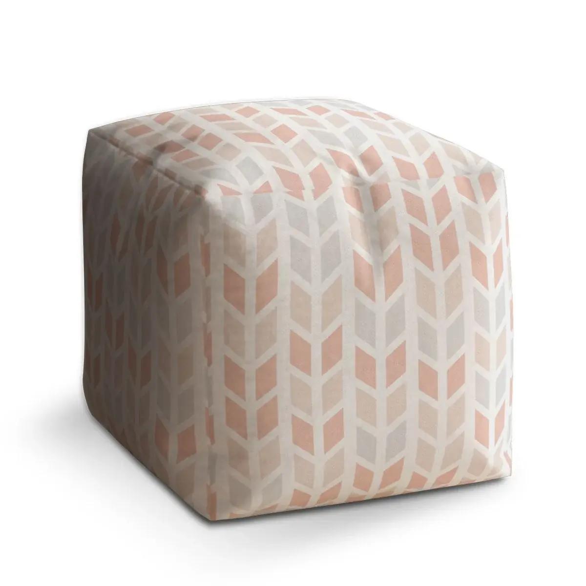 Taburet Cube Světlé kosodélníky - 60x60x60 cm