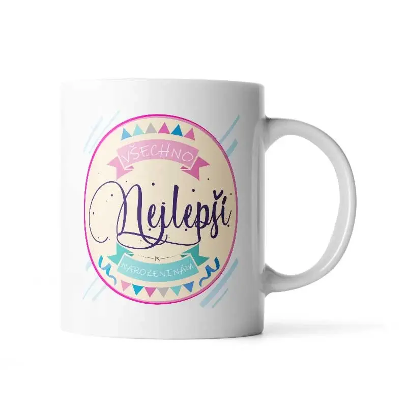 Hrnek Všechno nejlepší k narozeninám - 890 ml - XXL