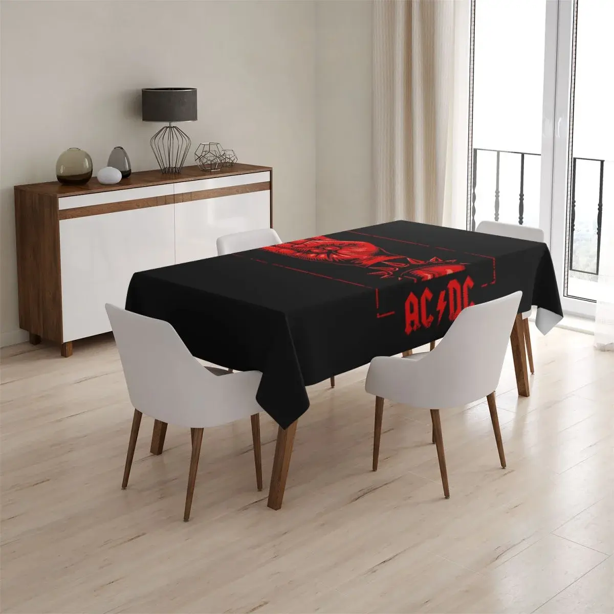 Ubrus ACDC Červená ruka - 145x240 cm