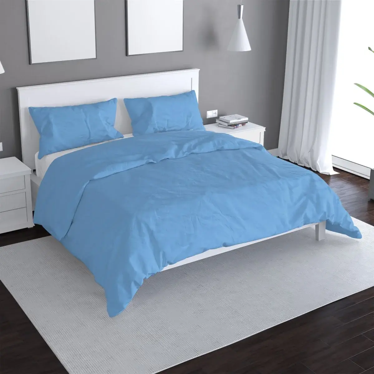 Povlečení Modrá 3 - 140x220 / 90x70
