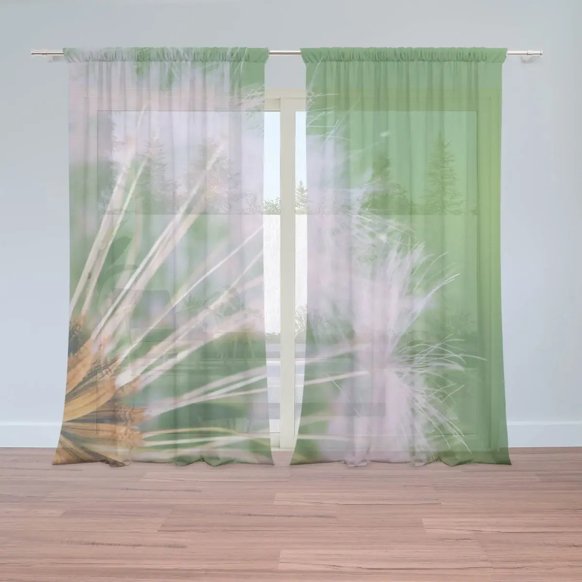 Záclony Odkvetlé pampelišky 3: 2ks 150x250cm