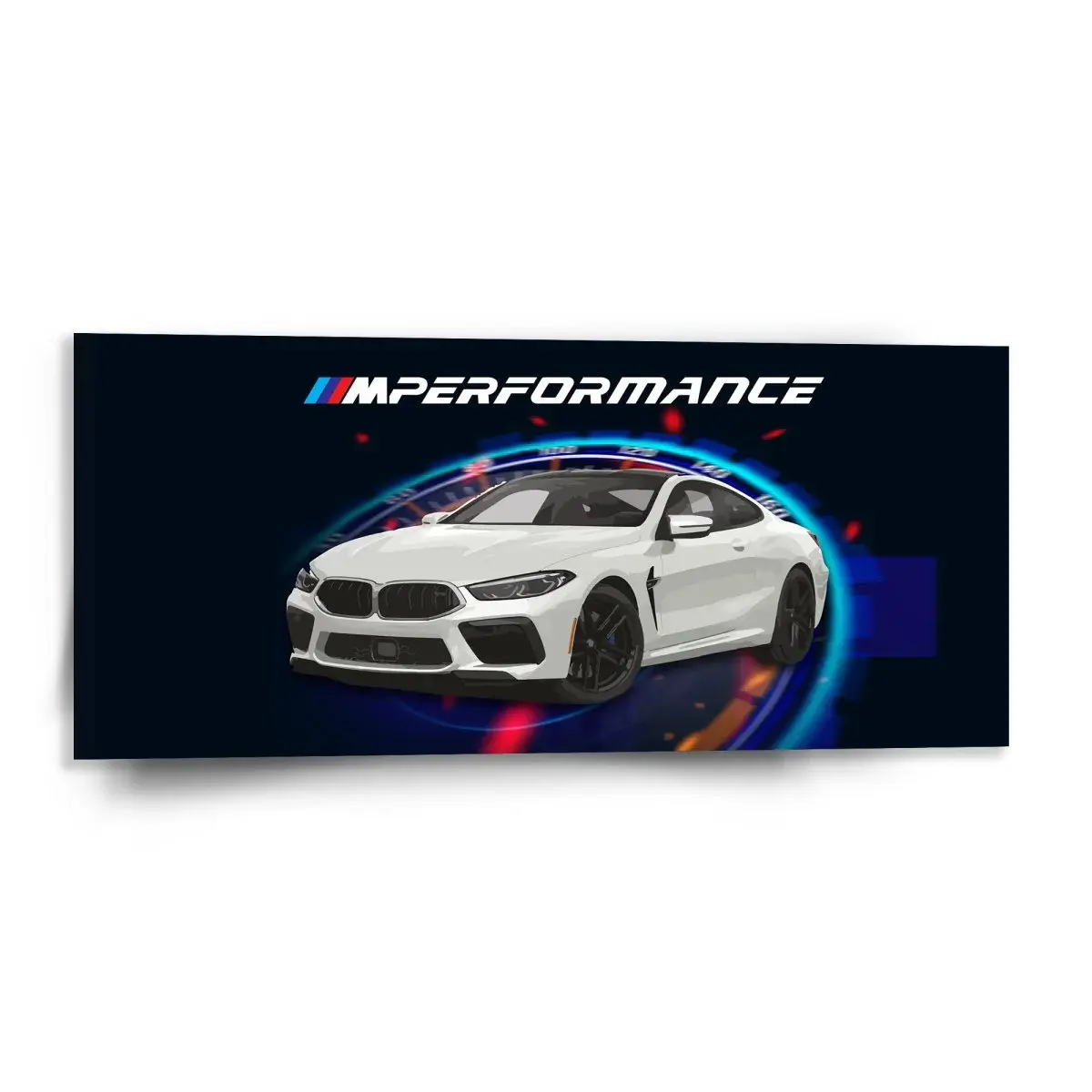 Obraz MPERFORMANCE Tachometr - 110x50 cm