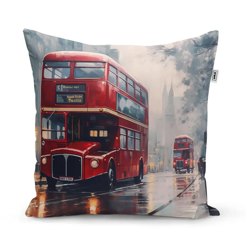 Polštář Londýn Double-decker 2 - 40x40 cm