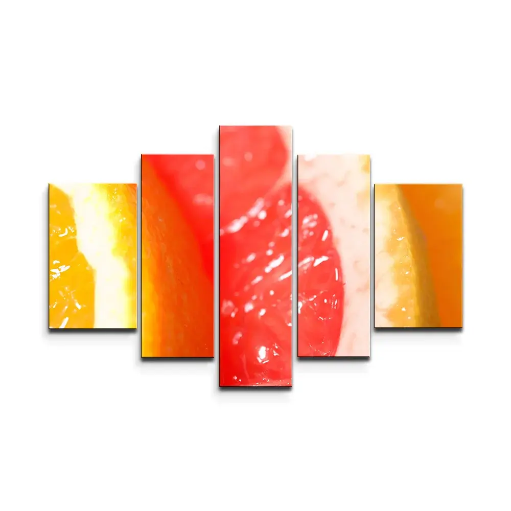 Obraz - 5-dílný Citrusy - 125x90 cm
