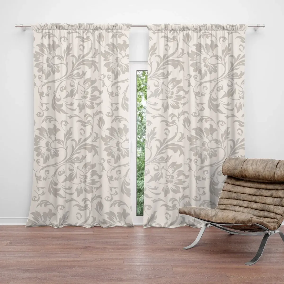 Závěs Královský ornament: 2ks 140x250cm