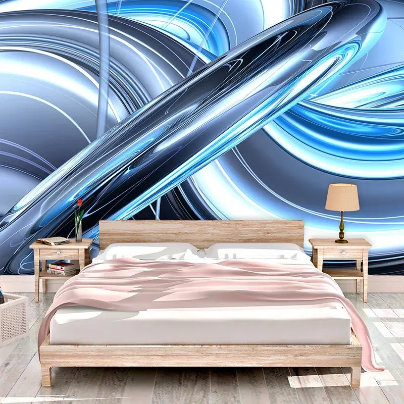 Tapeta Modrá abstrakce - 125x75 cm