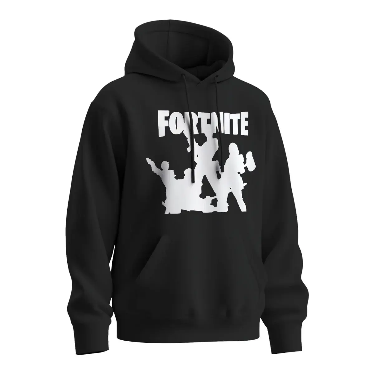 Mikina s potiskem Fortnite Team - černá XL