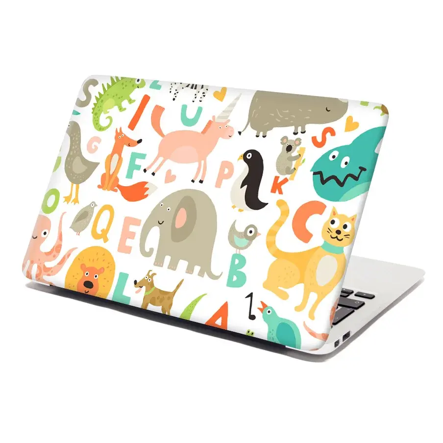 Samolepka na notebook Zoo abeceda - 38x26 cm
