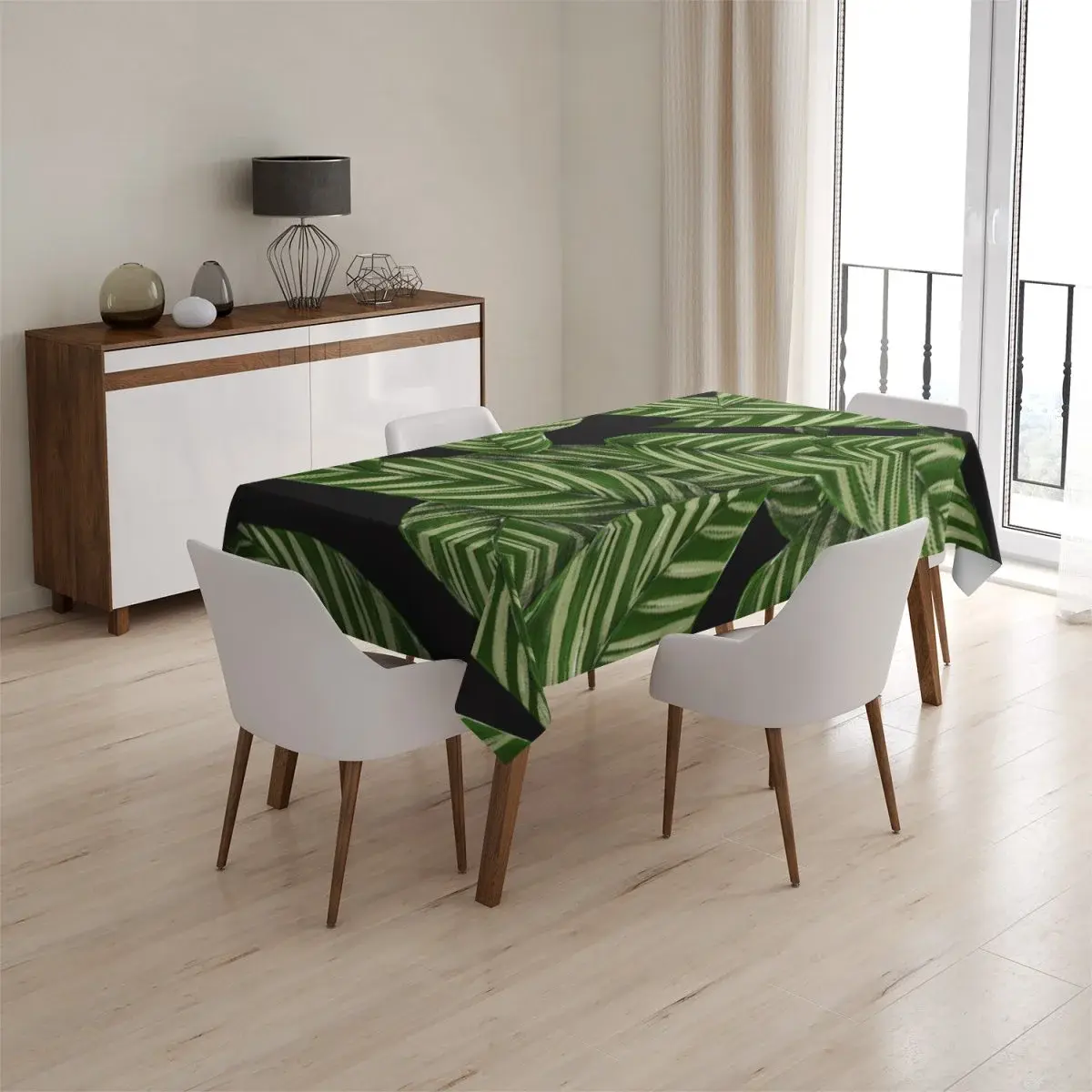 Ubrus Abstrakce listů - 130x130 cm
