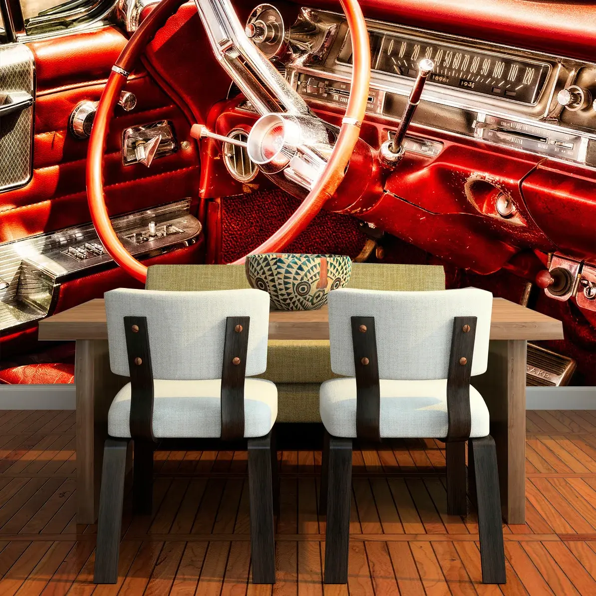 Tapeta Interiér automobilu - 208x125 cm
