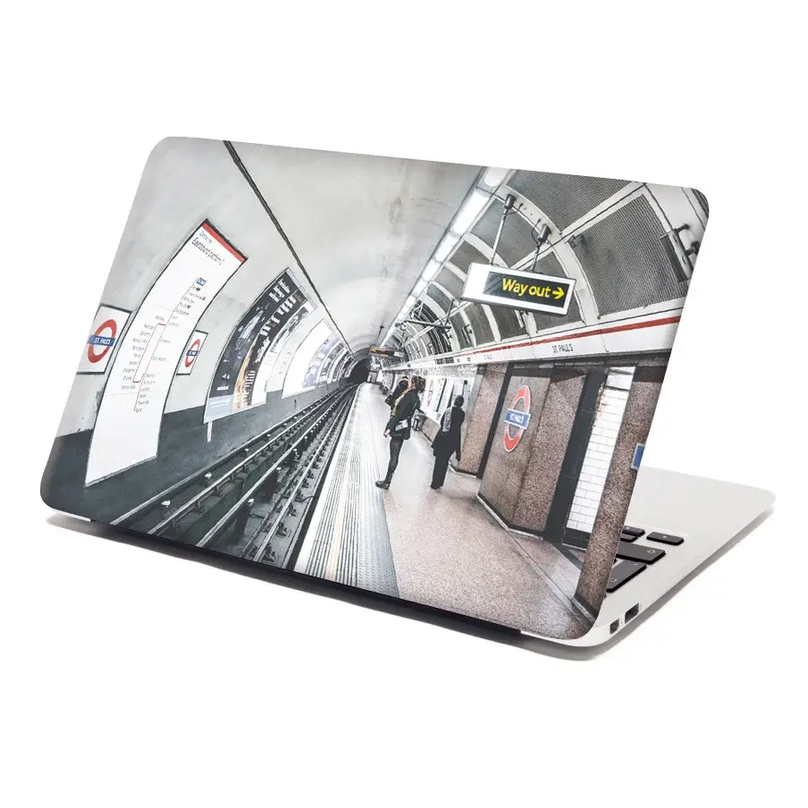 Samolepka na notebook Stanice metra - 29x20 cm