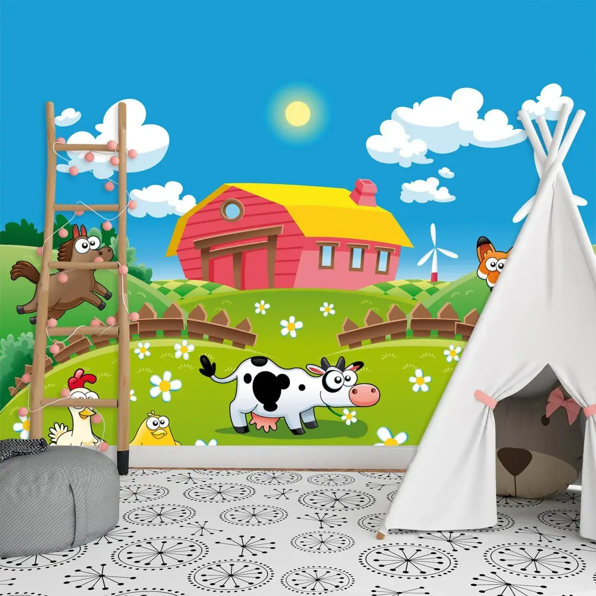 Tapeta Farma - 336x220 cm