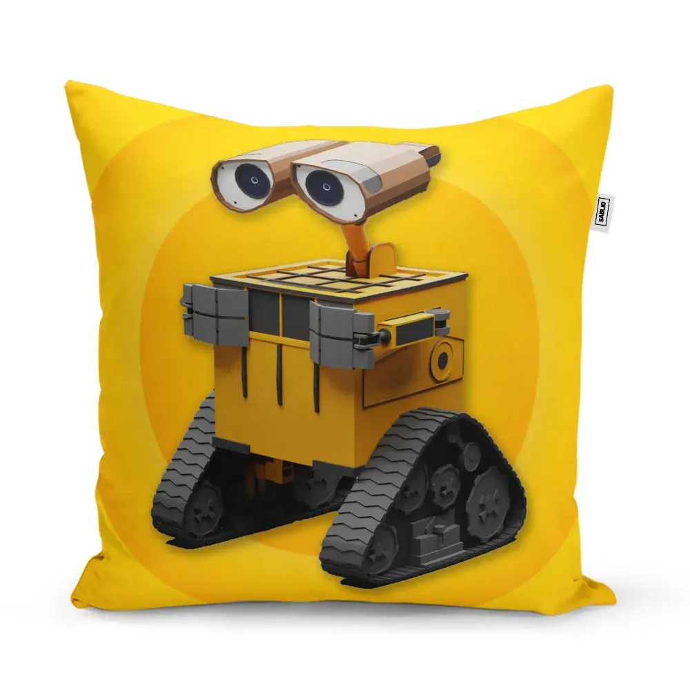 Polštář Wall-E robot Žlutý - 40x40 cm
