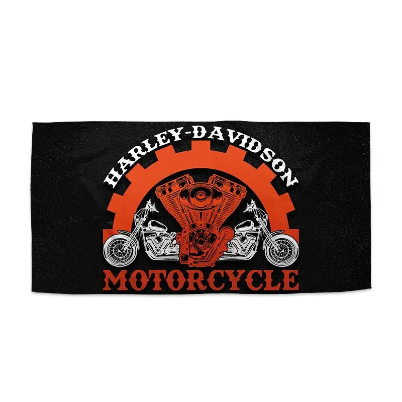 Ručník Harley-Davidson motor Černé pozadí - 30x50 cm