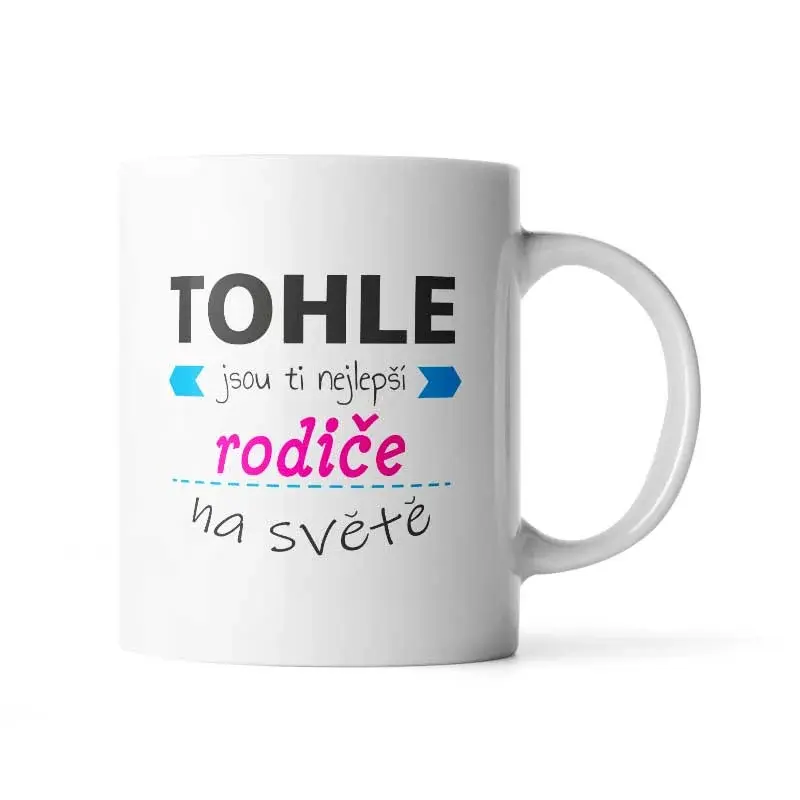 Hrnek Tohle jsou ti nejlepší rodiče na světě - 200 ml - espresso