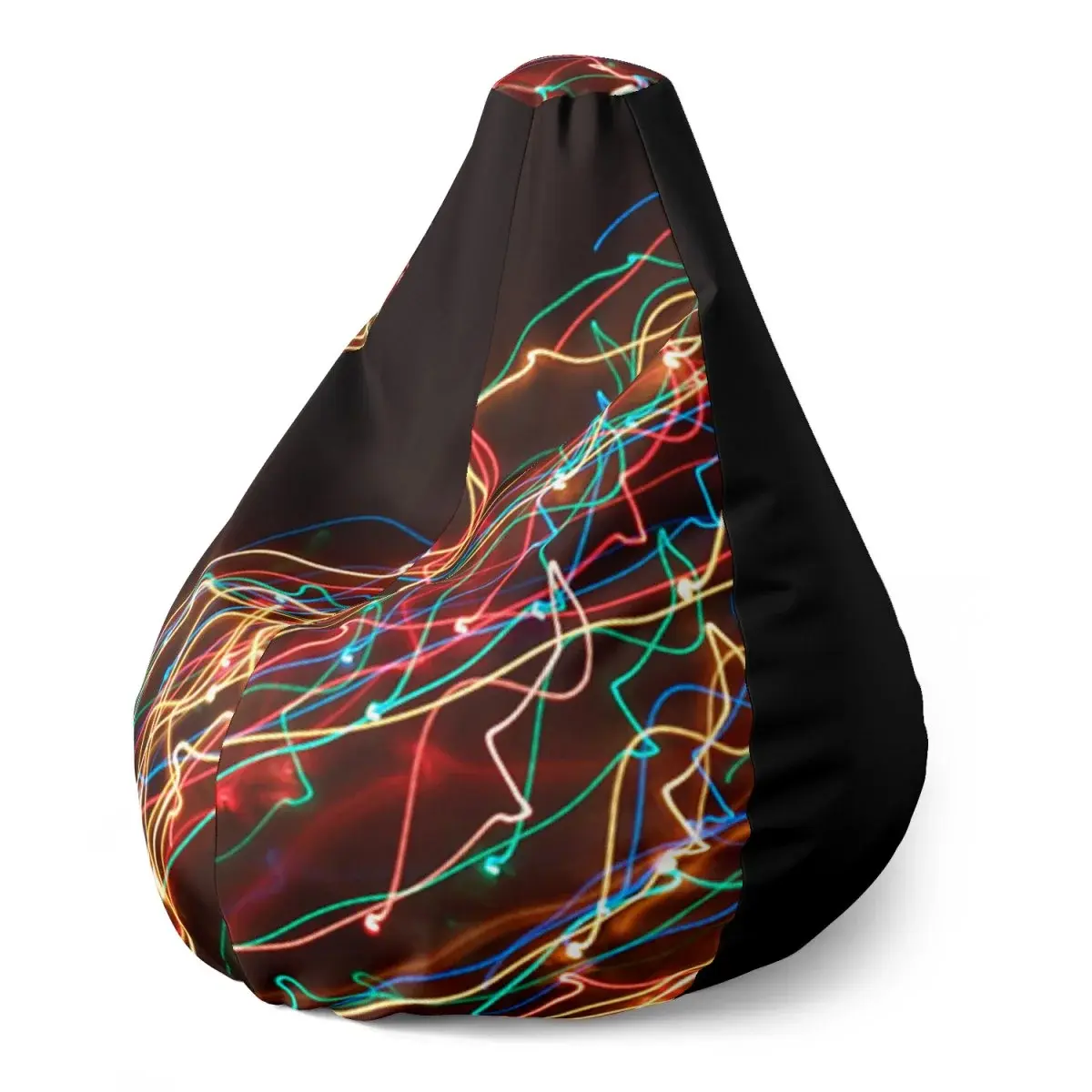 Sedací vak Pear Světelný efekt - 70 x 95 x 15 cm