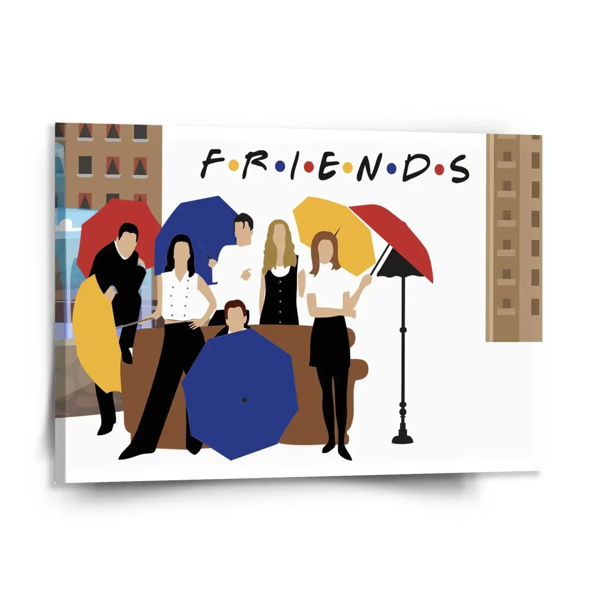 Obraz Seriál přátelé FRIENDS Gauč u fontány - 150x110 cm
