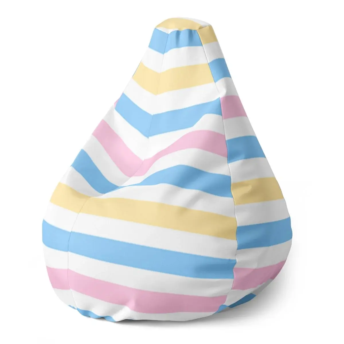 Sedací vak Pear Barevné pruhy - 70 x 95 x 15 cm