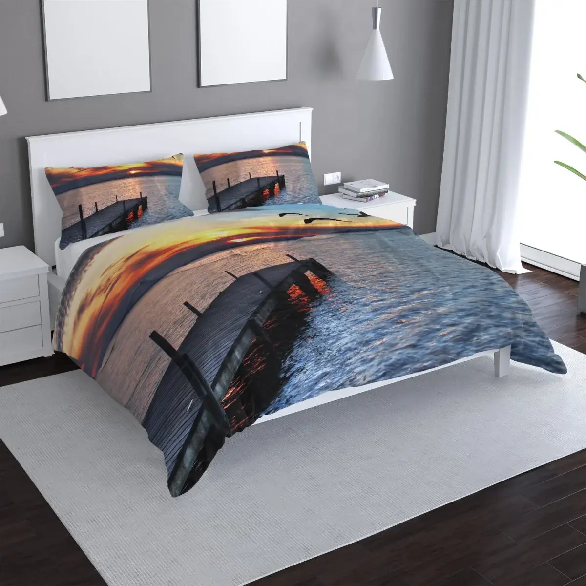 Povlečení Západ slunce nad molem - 140x220 / 90x70