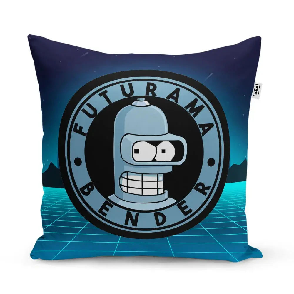 Polštář Futurama Bender Čtvrtá dimenze - 60x60 cm