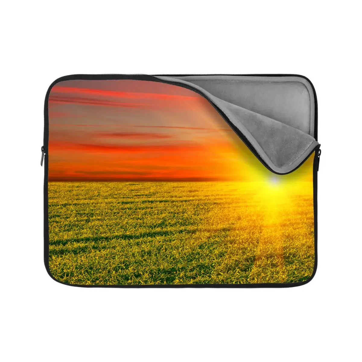 Obal na notebook Západ slunce nad loukou - 17"