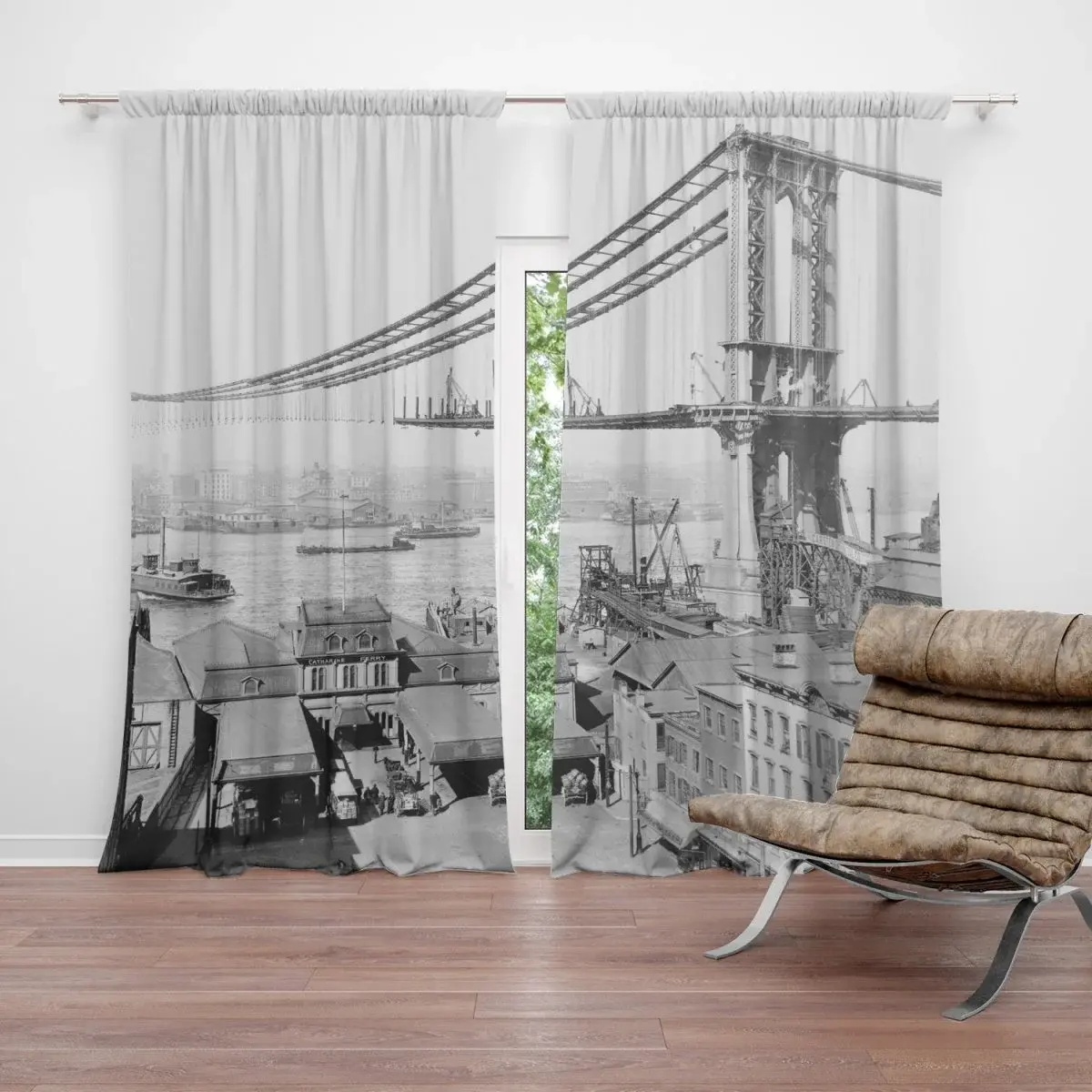 Závěs Stavba mostu: 2ks 140x250cm