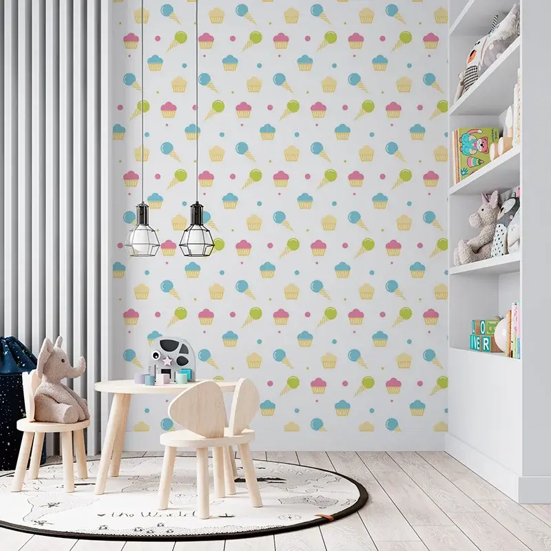Tapeta Zmrzlinky s muffiny - 125x75 cm