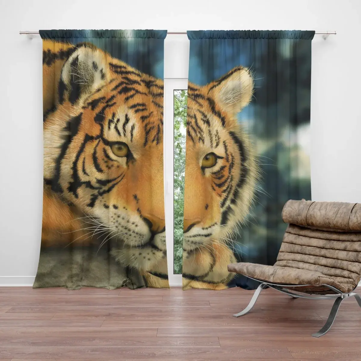 Závěs Tygr: 2ks 140x250cm