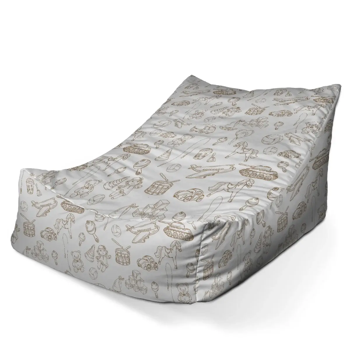 Sedací vak Lounge Dětská doprava - 80 x 95 x 50 cm
