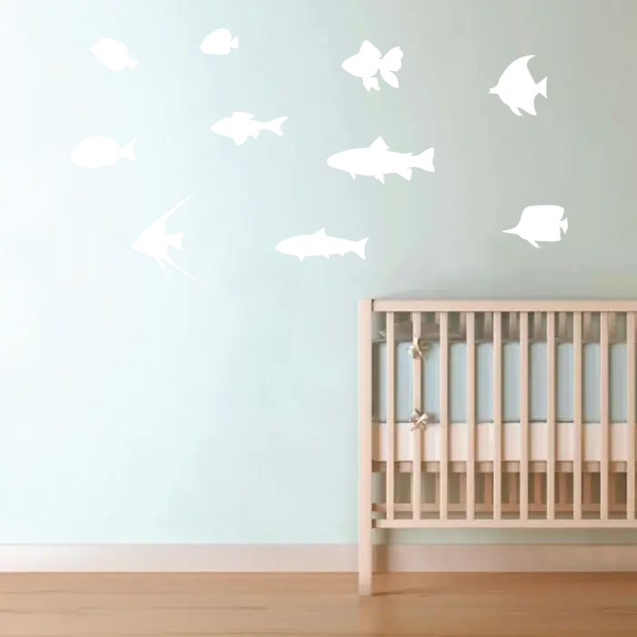 Samolepka na zeď: Rybí set