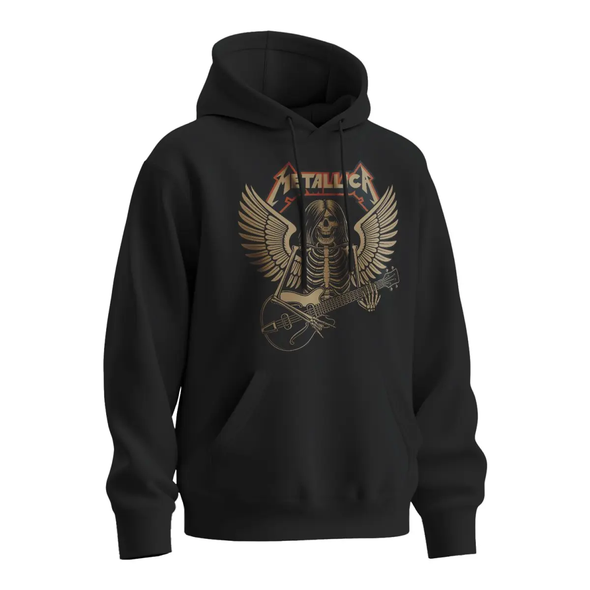 Mikina s potiskem METALLICA Padlý anděl - černá XL