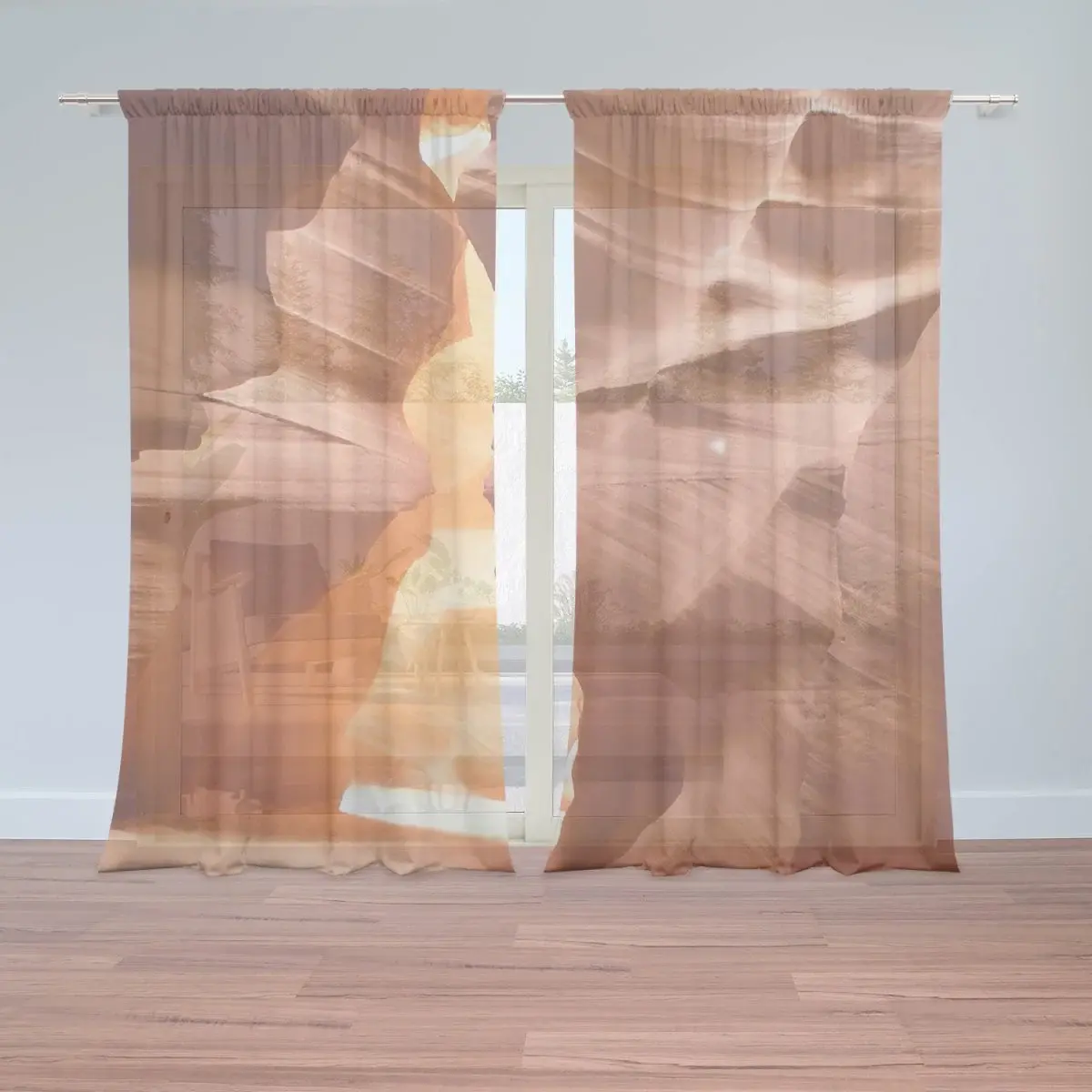 Záclony Skály v poušti: 2ks 150x250cm