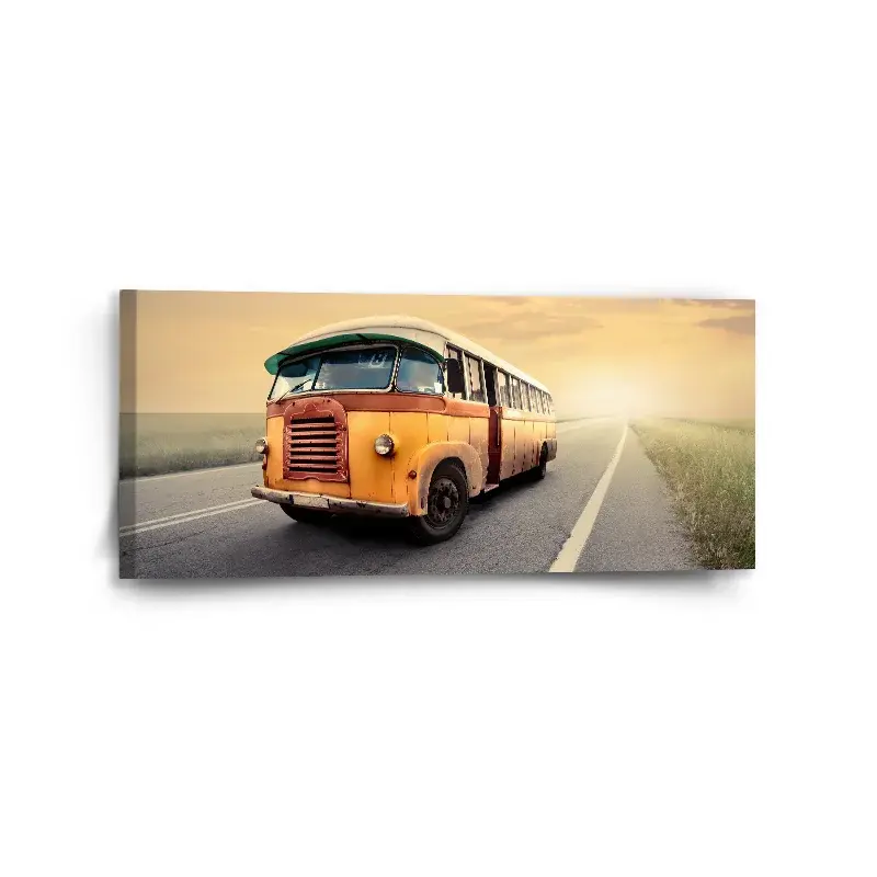 Obraz Autobus veterán - 110x50 cm