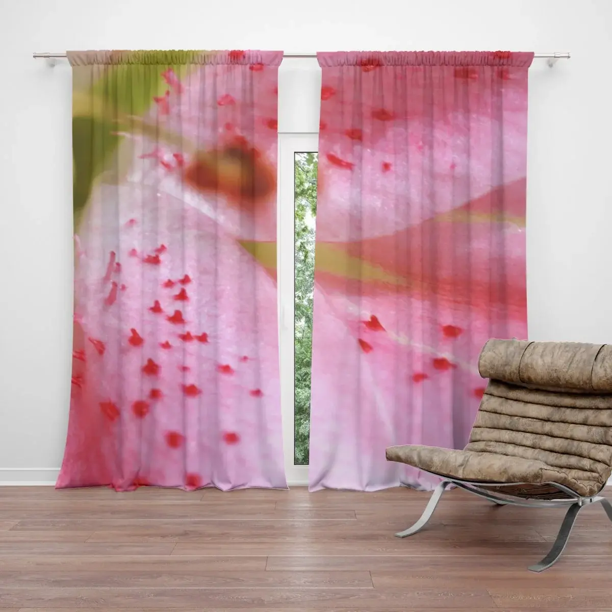 Závěs Květ lilie: 2ks 140x250cm