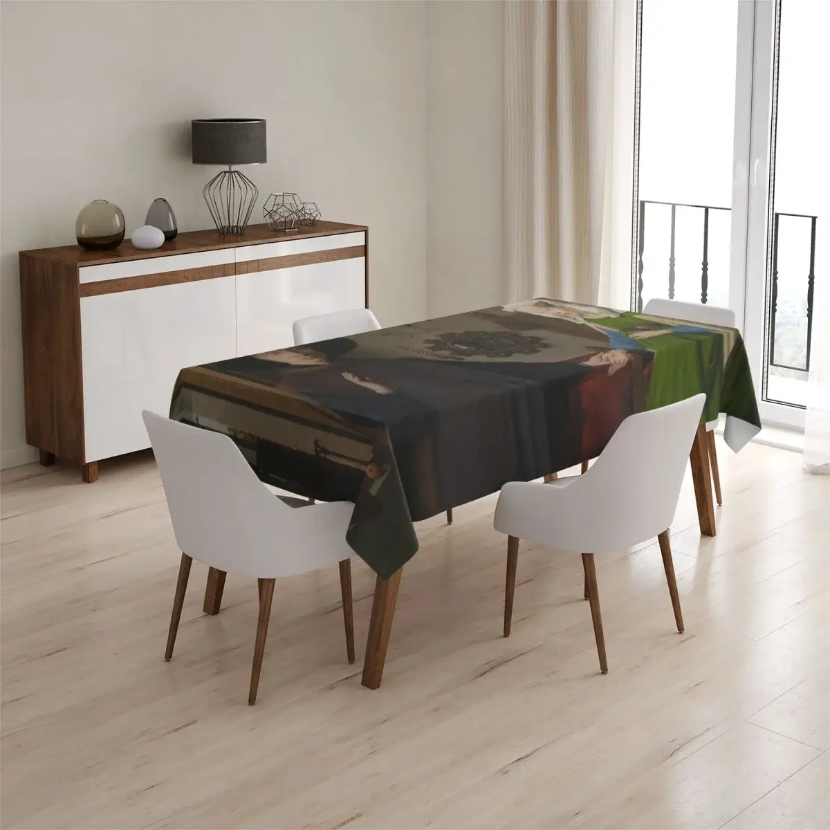 Ubrus Svatba manželů - Jan van Eyck - 90x90 cm