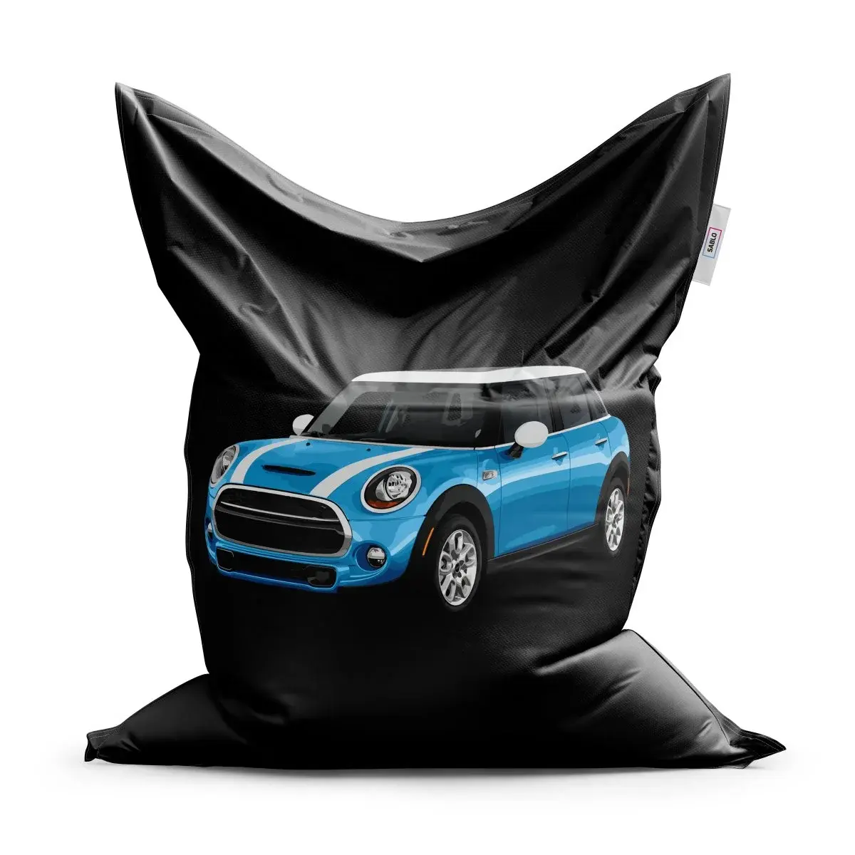 Sedací vak Mini sedan Černé pozadí - 150x100 cm
