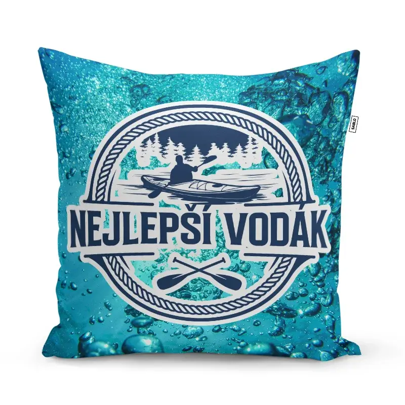 Polštář Nejlepší vodák: 40x40 cm