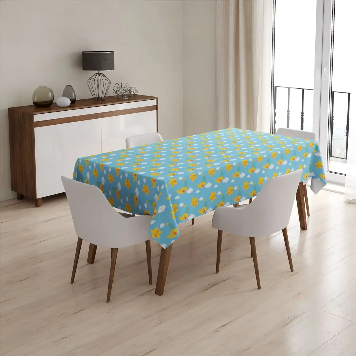Ubrus Hvězdy a měsíce - 90x90 cm