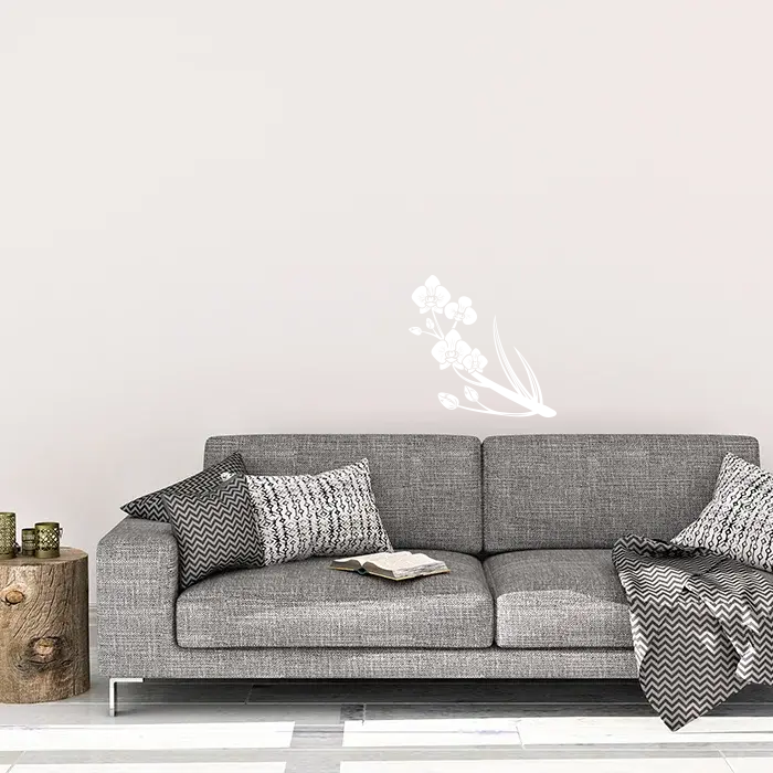 Samolepka na zeď: Orchidea - 120x118 cm