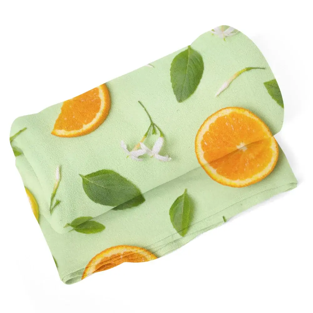 Deka Citrus a květ - 150x120 cm