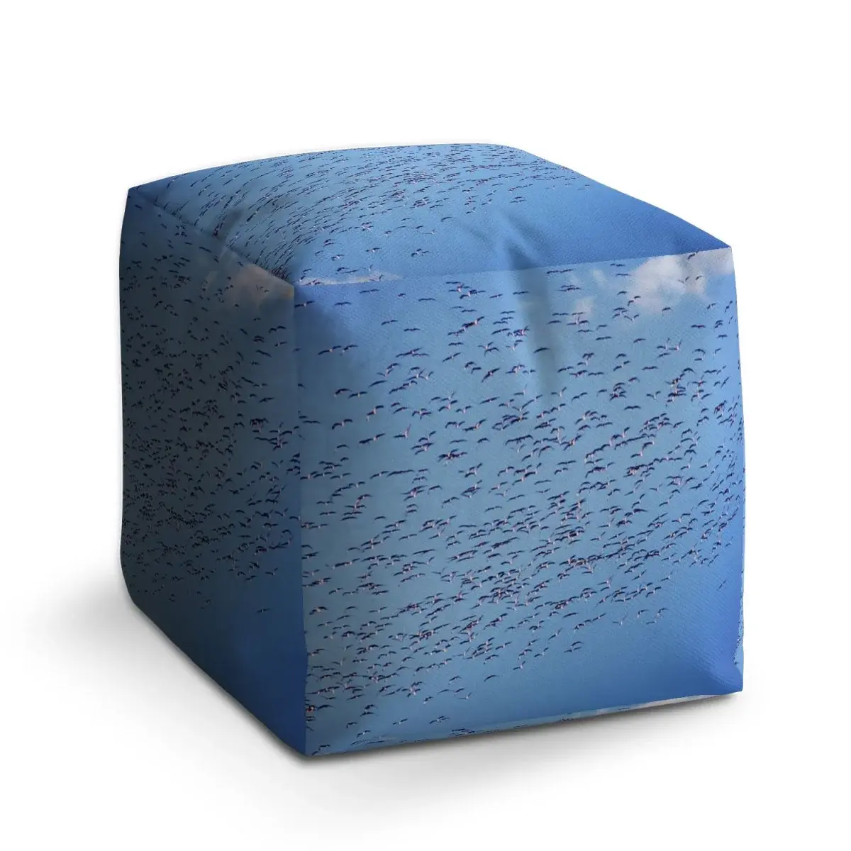 Taburet Cube Hejno ptáků - 60x60x60 cm