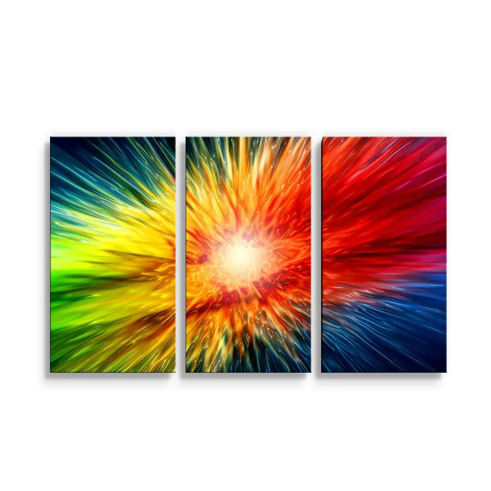 Obraz - 3-dílný Barevná exploze - 120x80 cm
