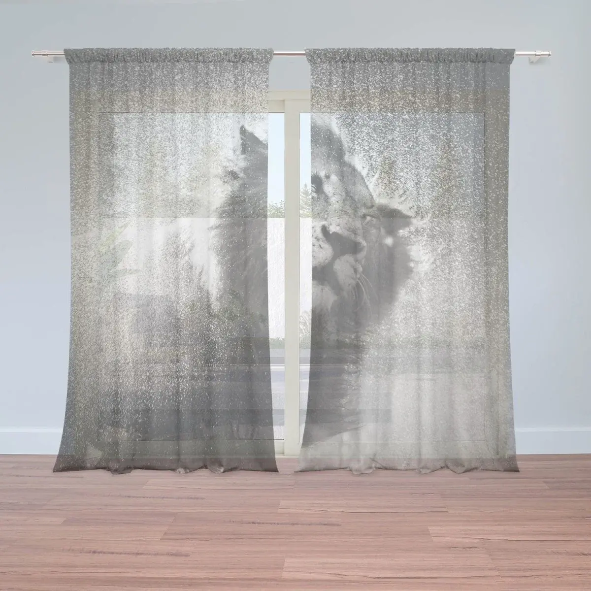 Záclony Mokrý lev: 2ks 150x250cm