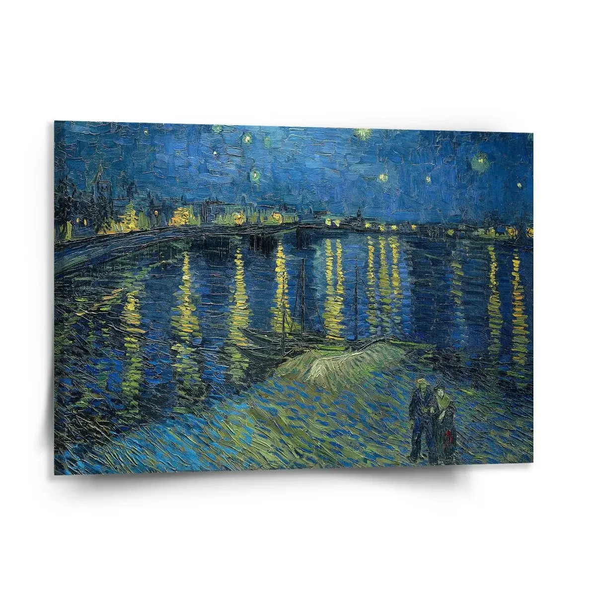 Obraz Hviezdna noc nad Rhônou - Vincent van Gogh - 150x110 cm