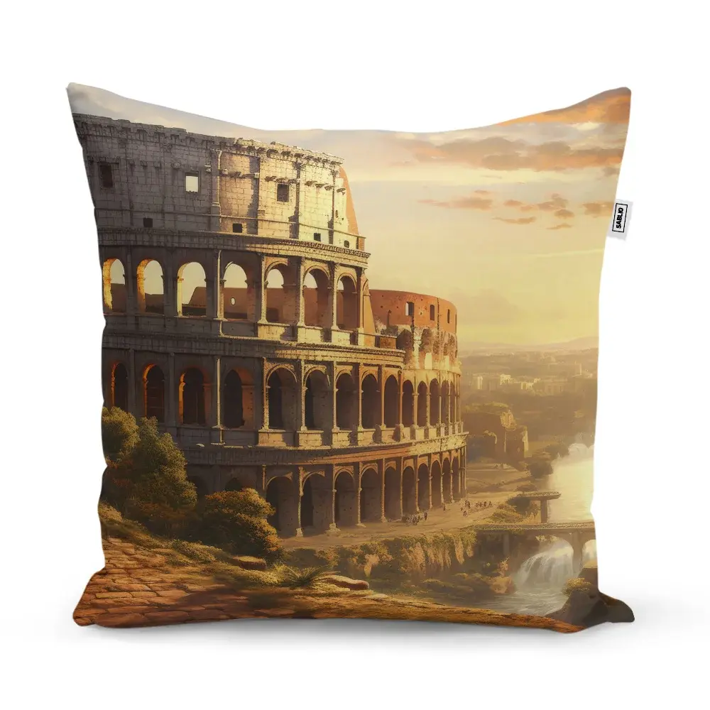Polštář Řím Koloseum Historic - 60x60 cm
