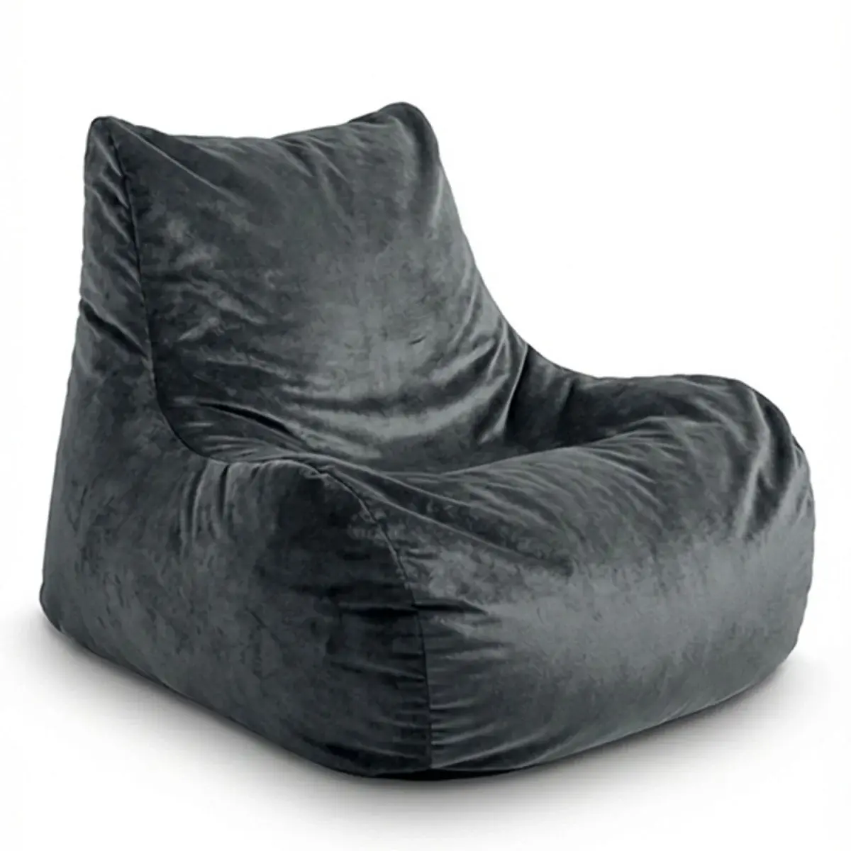 Sedací vak Bean SOFTY - Graphite - 100 x 90 x 45 cm