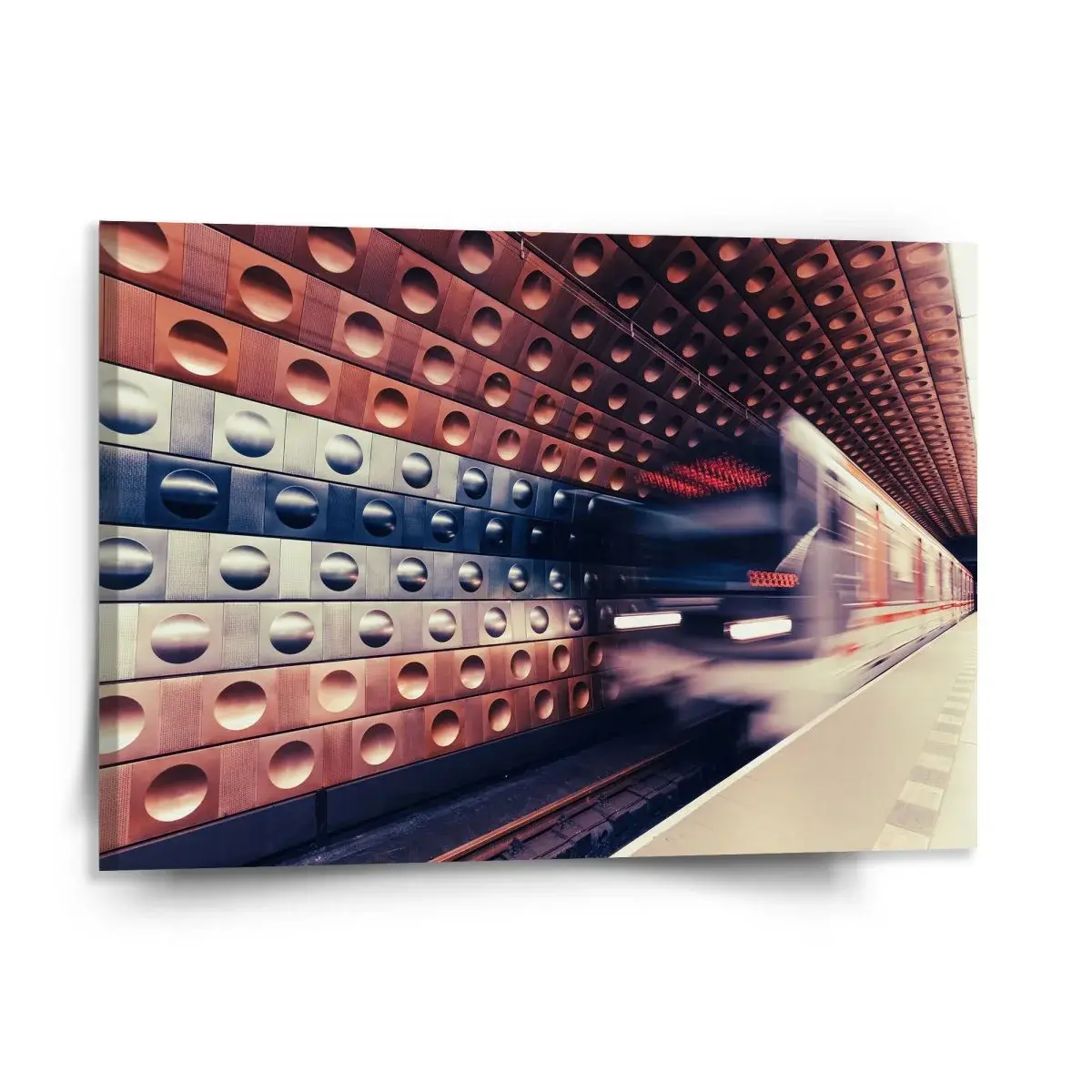 Obraz Metro v barevné stanici - 150x110 cm